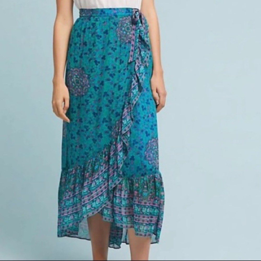 Boho hi-lo skirt